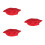 3 Kinder Kochmütze Verstellbar Rot 5