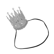 1Ud Elástica Para Bebé Plata Con Strass Para Fotos Y Fiestas