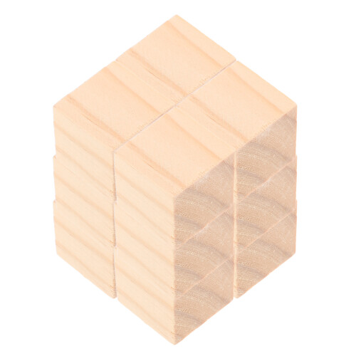 200 Unidades De Bloques De Madera Sin Acabar Para Construcción 2