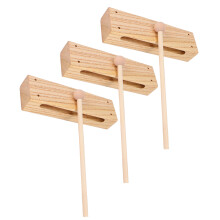 6 Sets Holz Rhythmusblock Für Kinder – Solides Hartholz Mit Schlägeln