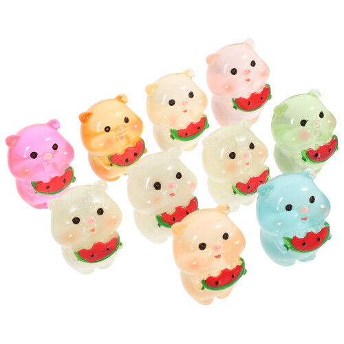 20 Harz Mini Schwein Figuren Für Landschaft 2