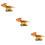 3Pcs Anquilosaurio Decorativo Con Movimiento 9