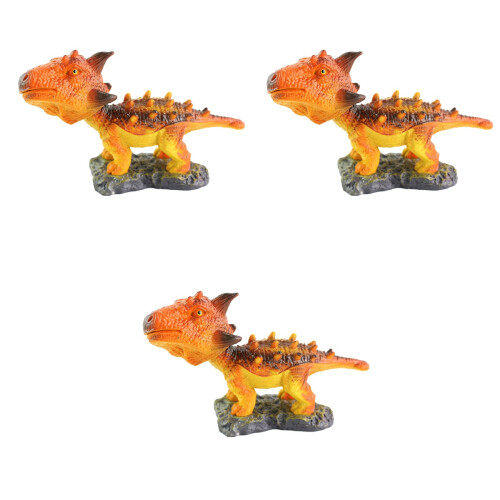 3Pcs Anquilosaurio Decorativo Con Movimiento 2