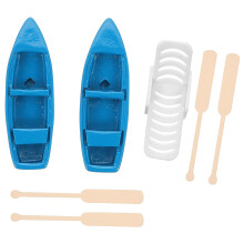 1Set Miniaturboot Deko Strandstil Puppenhaus Zubehör