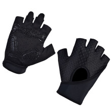 3 Pairs Yoga Gloves Non Slip Pilates Half Finger Protector M Black