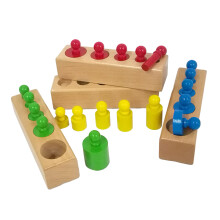 Montessori Steckzylinder Kinderpuzzle Lernspielzeug