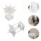 2Pcs Mini Octagonal Pavilion Model Sand Table Scene Decor 5