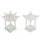 2Pcs Mini Octagonal Pavilion Model Sand Table Scene Decor 2