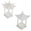 2Pcs Mini Octagonal Pavilion Model Sand Table Scene Decor 6