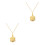 2Ud Vintage De Bolsillo Dorado Retro Con 7
