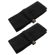 4Ud Estuche Organizativo Negro Para Relojes Con Material De Lona
