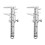 2Pcs Mini Vernier Caliper Models For House Decor And School 5