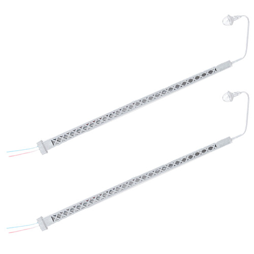 2Pcs Mini Train Lamp Model Plastic Scene For Diy Decoration