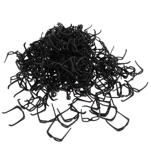 1Pqt Gafas Simuladas Negro Para Muñecas Accesorios DIY Resistentes 2
