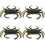 4Pcs Realistic Plastic Crab Model Educational Animal Simulation 7