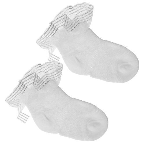 1Paire Bébé En Coton Tulle Décoratif 1