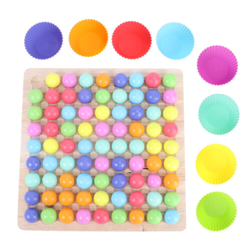 3 Sets Wooden Beads Game Toy For Kids Educational Puzzle Gift 1
