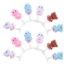 24Pcs Jumping Spring Toys For Kids Rabbit Bear Desktop Animals