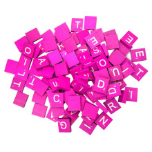 100 Pièces Rosé En Bois Mots Puzzle Bébé Développement