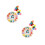 2 Sets Wooden Clock Building Block Shape Matching Educational Toy 5