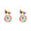 2 Sets Wooden Clock Building Block Shape Matching Educational Toy 4