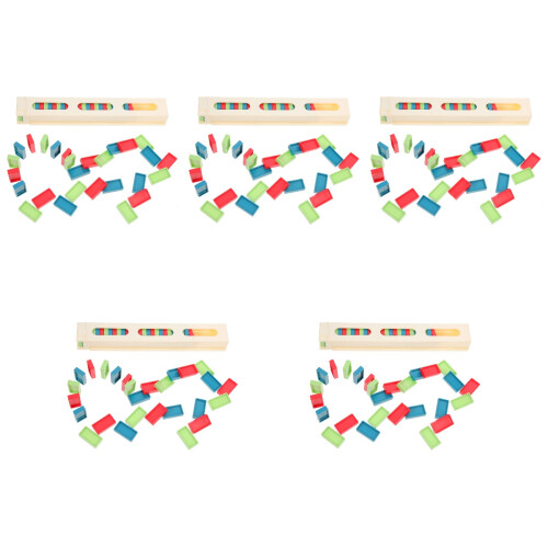 5 Sets Plastic Domino Set For Kids Educational Toy 2