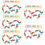 5 Sets Plastic Domino Set For Kids Educational Toy 11