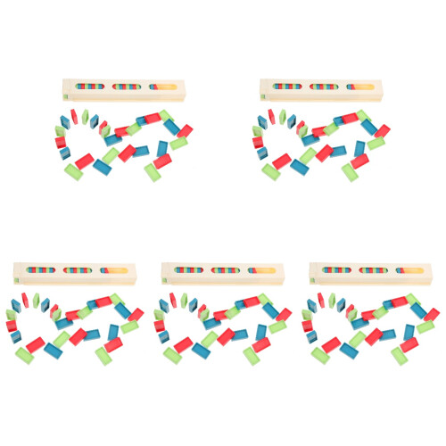 5 Sets Plastic Domino Set For Kids Educational Toy 1