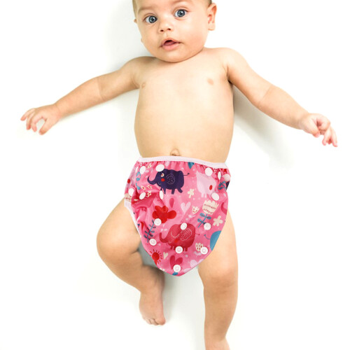6Ud Pañales Natación Bebé Reutilizables Multicolor 2