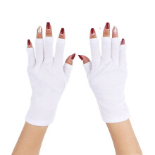 3Pièces Demi-Doigts Extensibles Blancs Protection Solaire Été