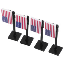 20 Pièces Drapeaux Américains Piquet Et Soldats Miniatures