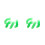40 Pcs Transparent Light Green Plastic Chips Counting Markers 5