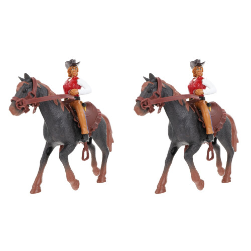 2 Ensembles Décor Cow-boy Bureau Imitation Décoratif 2