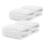 4Pièces Lingettes Carrées En Coton Serviettes Bébé Blanches 8