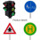 13 Pièces Mini Électriques Jouet Panneaux Routiers 9