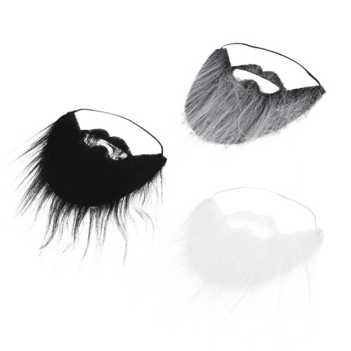 3 Pièces Faux Barbes Élastique Pour Halloween Cosplay
