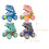 4pcs cartoon dinosaur inertia , hand set 11