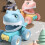 4pcs cartoon dinosaur inertia , hand set 9