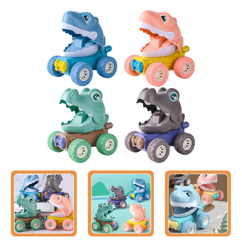 4pcs cartoon dinosaur inertia , hand set 2