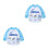 2 Grembiule Impermeabile Stampato Maniche Lunghe Per Bambini 5