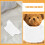 4Pcs Bear Clothes Basic Tee Plush Animal Shirt Solid Color 9