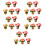 25 Kit Fiori In Tessuto Non Tessuto Per E Bambini 8