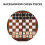 24 Piezas De Redondas De Madera Para Damas Y Backgammon 8