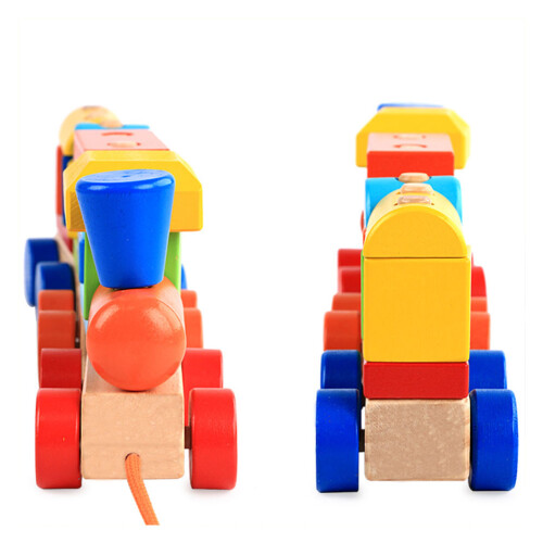 1 Pezzo Legno Educativo Traino Per Bambini 2