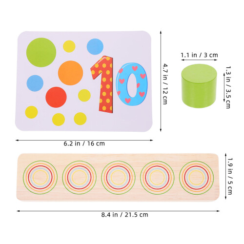 1Set Con Legno Multicolori Per Bambini 2