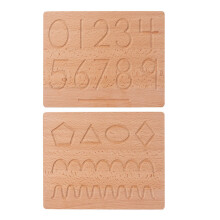 3 Set Tavola Legno Tracciamento Bambini