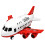 One Set Small Pull Back Airplane Car Toy Plastic Vehicle For Kids 2