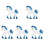 5 Pcs Simulation Fairy Model Unicorn Pegasus Plastic Indoor Decor 3