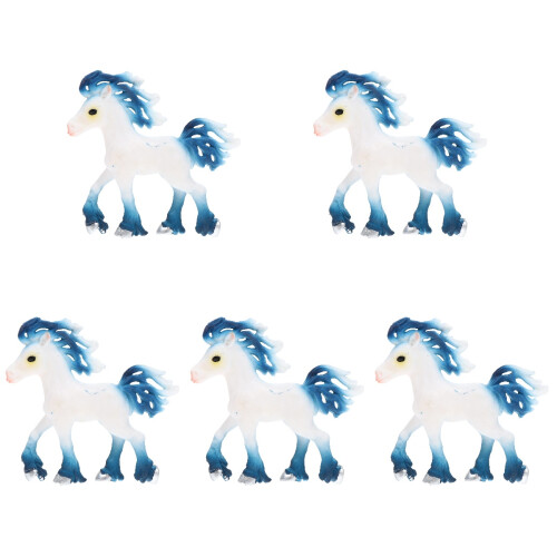 5 Pcs Simulation Fairy Model Unicorn Pegasus Plastic Indoor Decor 2