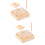 2 Set Legno Riconoscimento Alfabeto Inglese Bambini 8